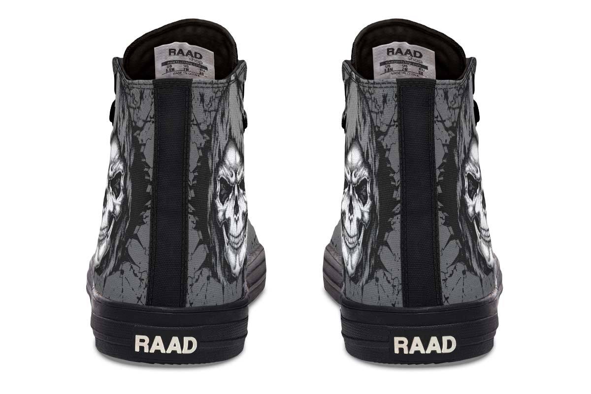 Printed Couple High Top Canvas Shoes