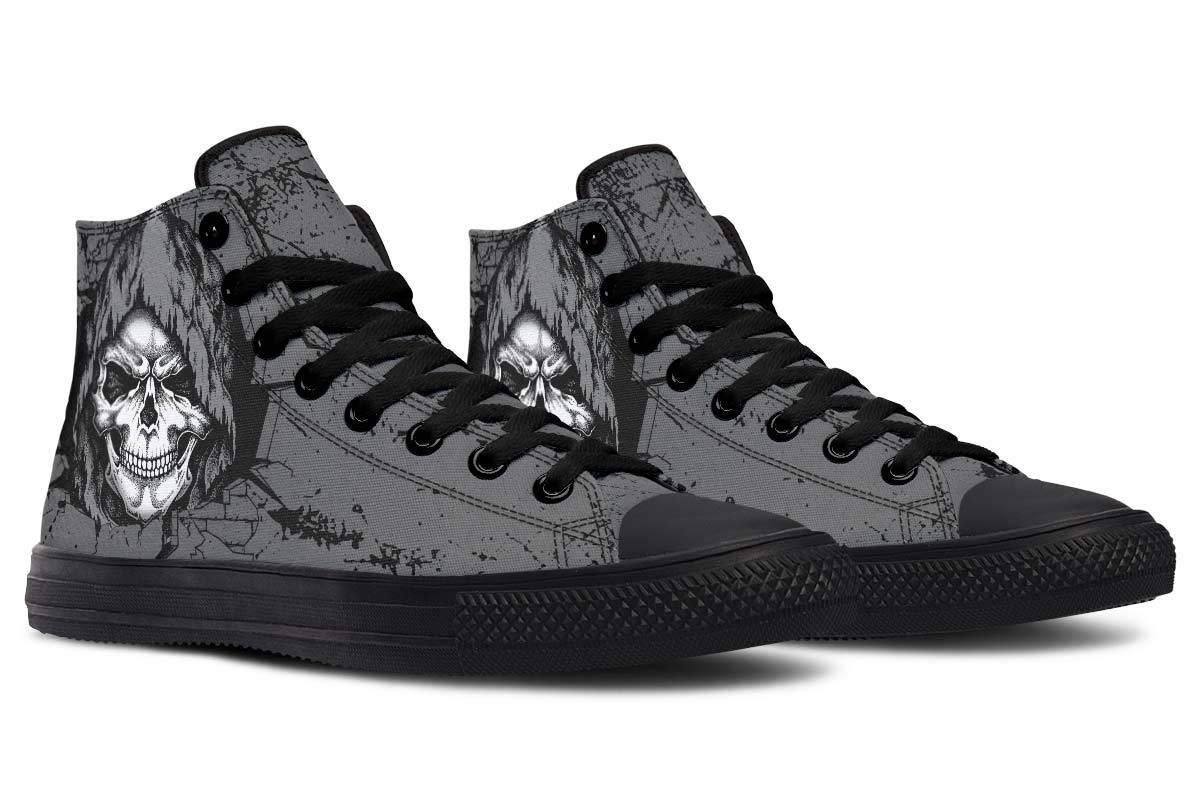 Printed Couple High Top Canvas Shoes