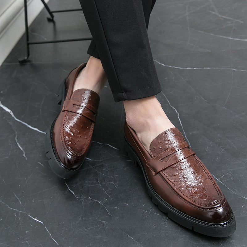 British Leather Shoes Men's Korean-style Fashion Casual