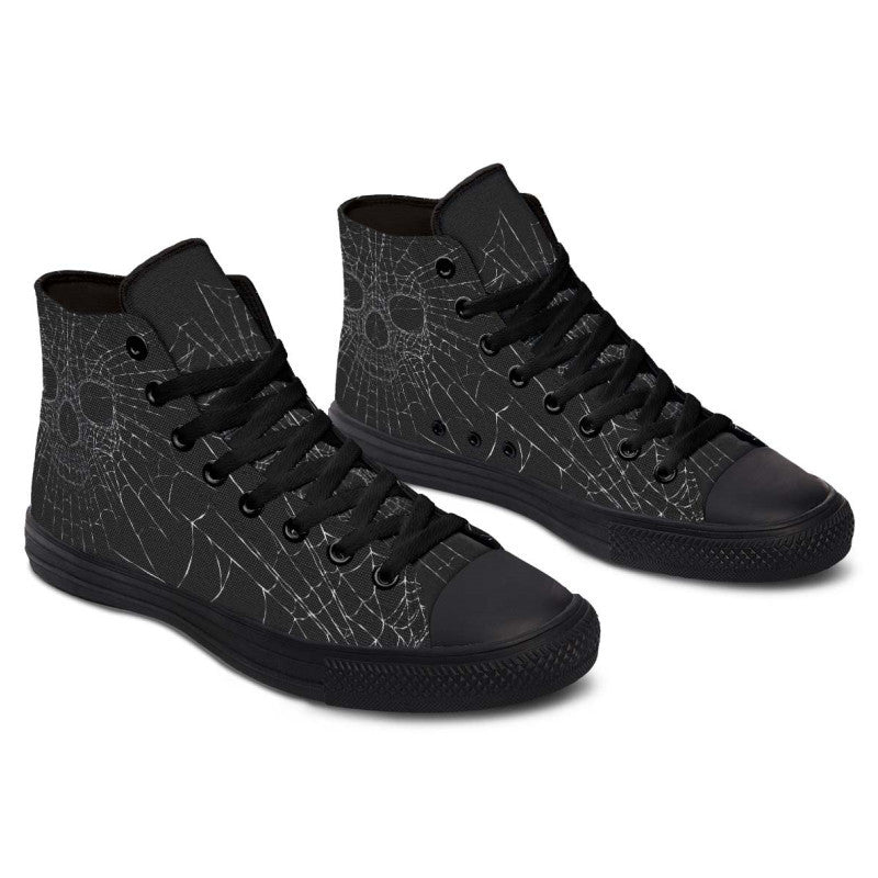 Printed Couple High Top Canvas Shoes