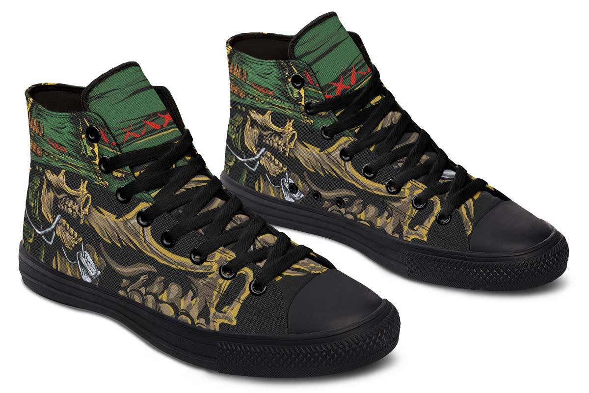 Printed Couple High-top Canvas Shoes